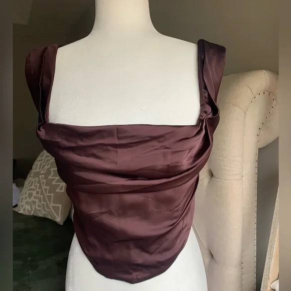 House Of CB “UNA” Rich Brown Corset - Picture 8 of 16